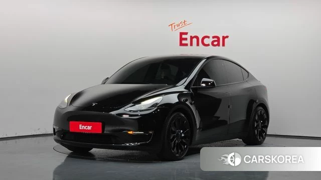 Tesla Model Y 2021 Черный из Кореи