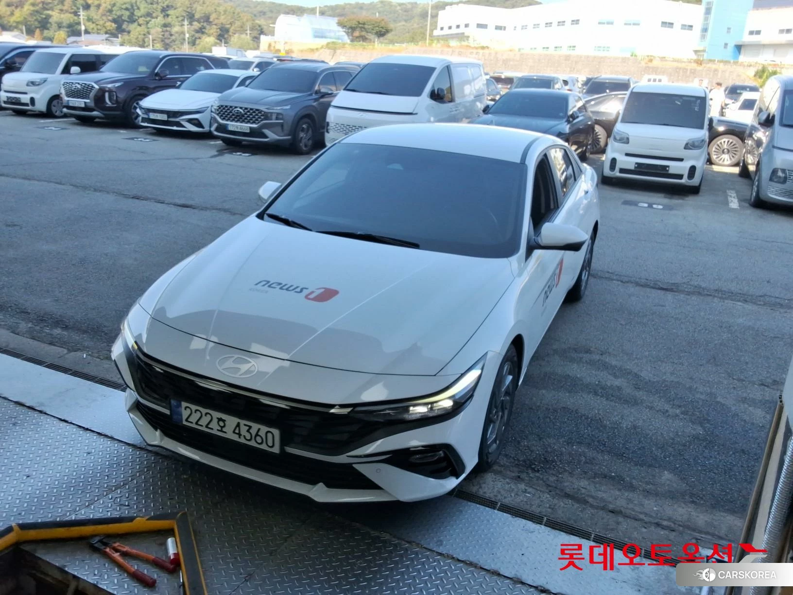 Hyundai Avante 2024 Atlas White из Кореи