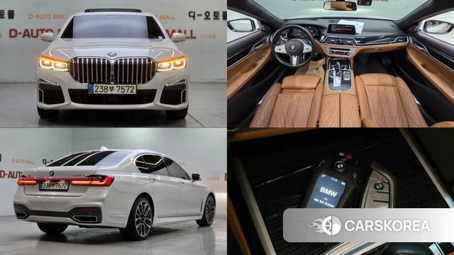 BMW 7 Series (G11) 2021 Белый из Кореи