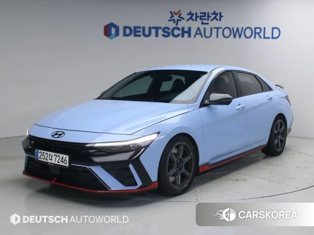 Hyundai The New Avante (CN7) 2023 Небесно-голубой из Кореи