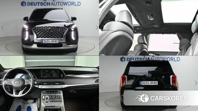Hyundai Palisade 2021 Черный из Кореи
