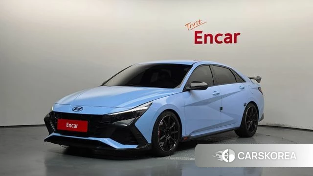 Hyundai Avante (CN7) 2021 Небесно-голубой из Кореи
