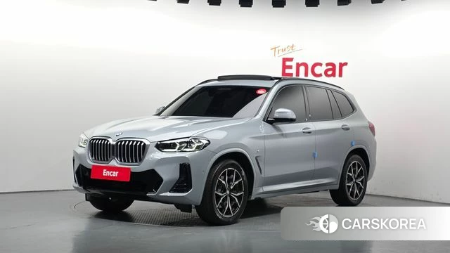 BMW X3 (G01) 2022 Светло-серебряный цвет из Кореи