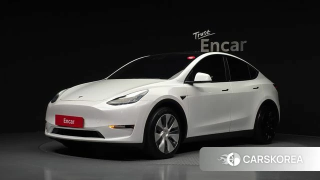 Tesla Model Y 2021 Белый из Кореи