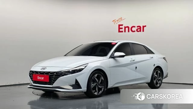 Hyundai Avante (CN7) 2020 Белый из Кореи
