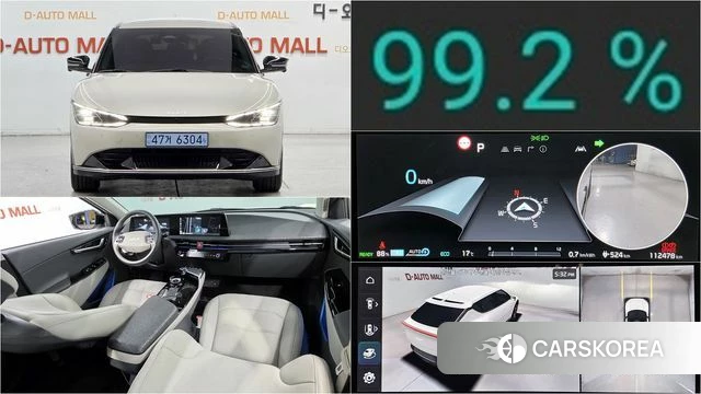 Kia EV6 2022 Жемчужный цвет из Кореи