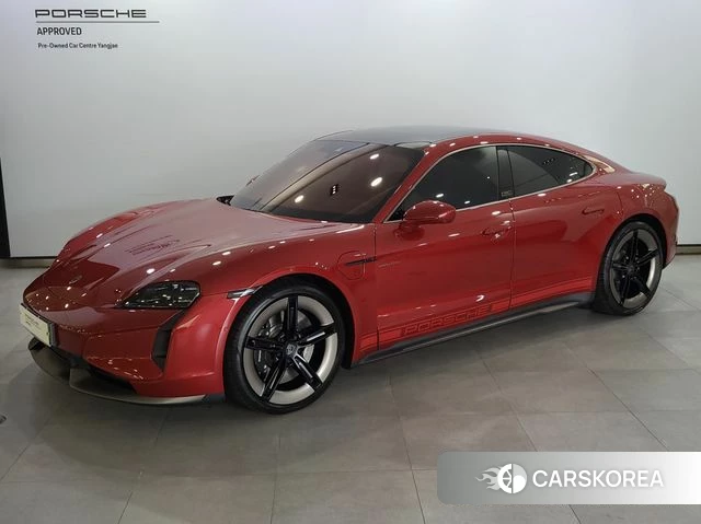 Porsche Taycan 2025 Красный из Кореи