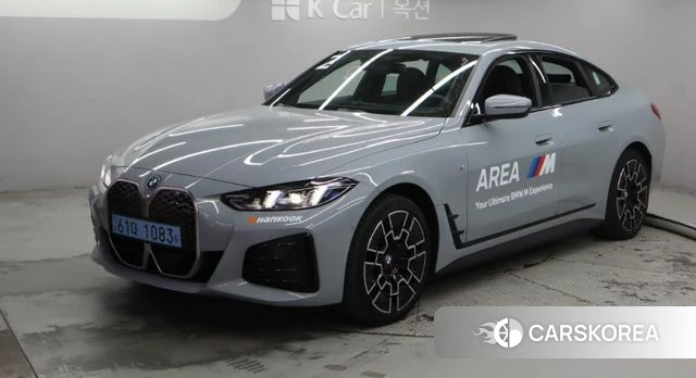 BMW i4 2025 Небесно-голубой из Кореи