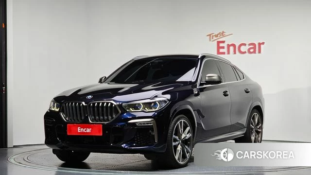 BMW X6 (G06) 2020 Черный из Кореи