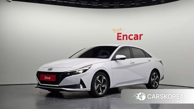 Hyundai Avante (CN7) 2021 Белый из Кореи