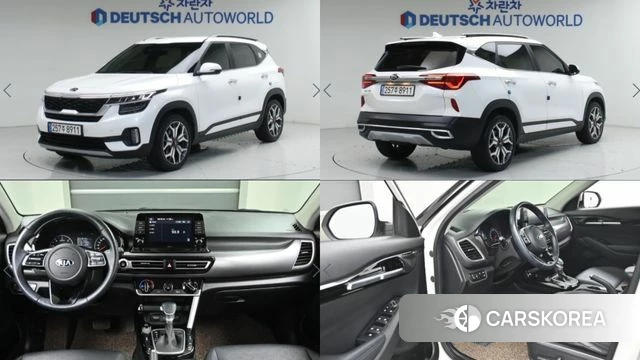 Kia Seltos 2021 Белый из Кореи
