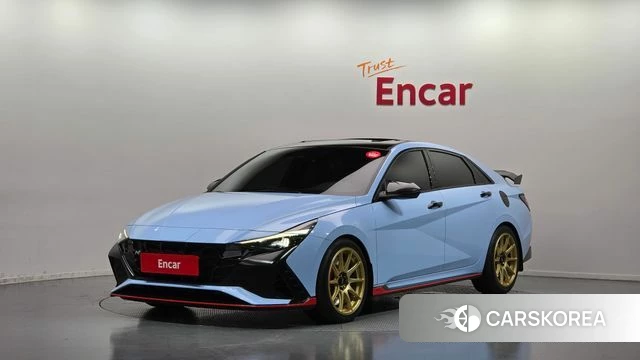 Hyundai Avante (CN7) 2022 Небесно-голубой из Кореи