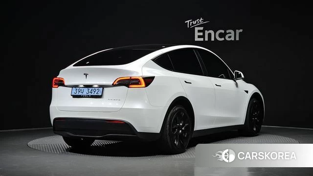 Tesla Model Y 2021 Белый из Кореи