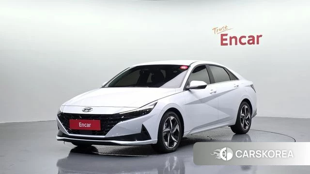 Hyundai Avante Hybrid (CN7) 2022 Белый из Кореи