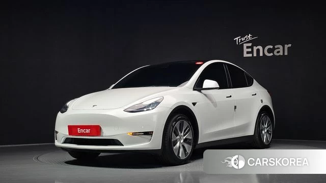 Tesla Model Y 2021 Белый из Кореи