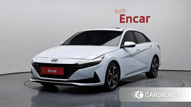 Hyundai Avante (CN7) 2021 Белый из Кореи