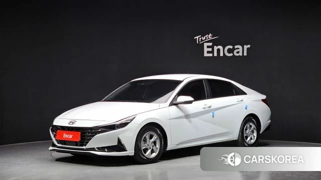 Hyundai Avante (CN7) 2021 Белый из Кореи