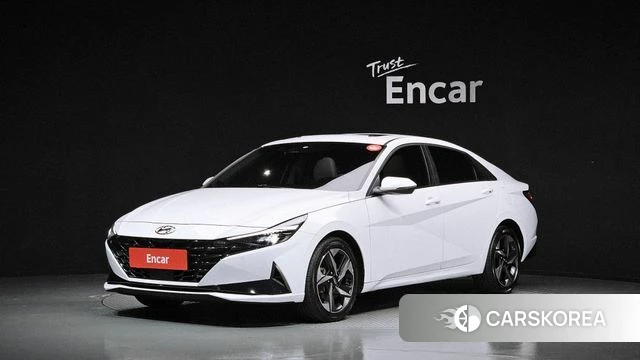 Hyundai Avante (CN7) 2021 Белый из Кореи