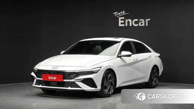 Hyundai The New Avante Hybrid (CN7) 2024 Белый из Кореи