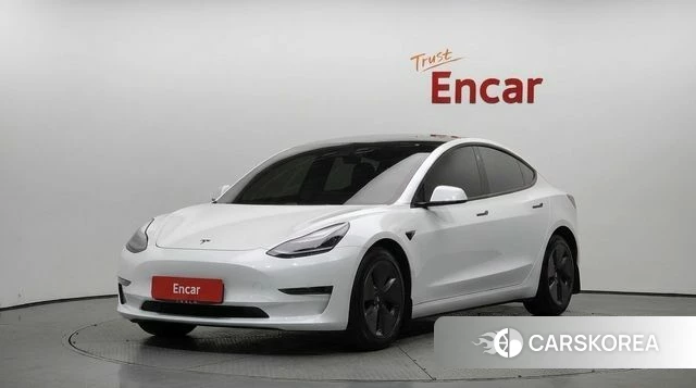 Tesla Model 3 2021 Белый из Кореи