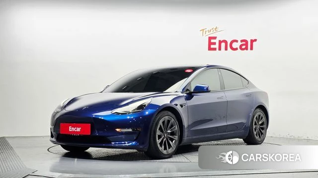 Tesla Model 3 2021 Синий из Кореи