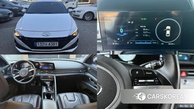 Hyundai Avante (CN7) 2022 Белый из Кореи