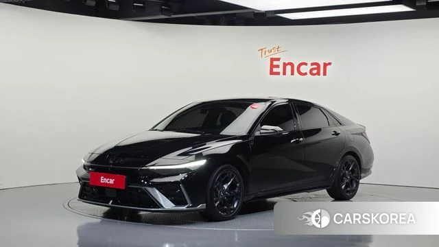 Hyundai The New Avante (CN7) 2024 Черный из Кореи