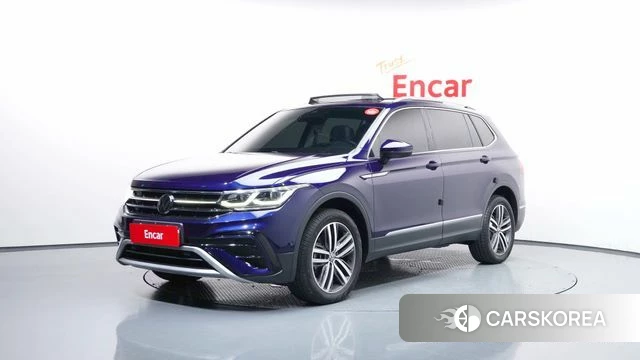 Volkswagen Tiguan Allspace 2023 Синий из Кореи