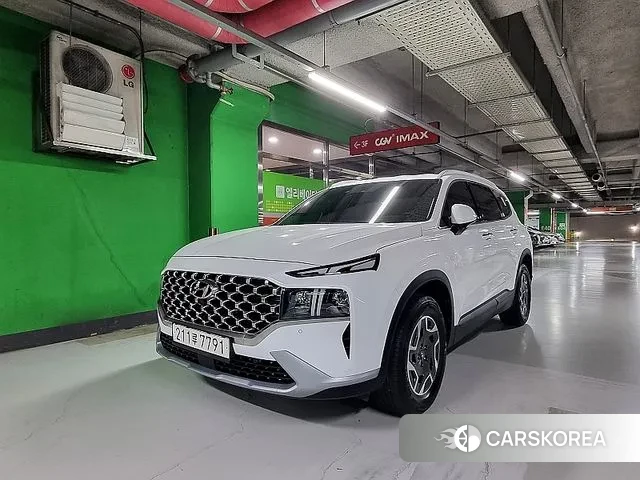 Hyundai The New Santa Fe 2022 Белый двухцветный из Кореи