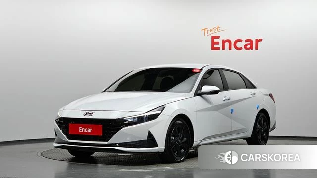 Hyundai Avante Hybrid (CN7) 2022 Белый из Кореи