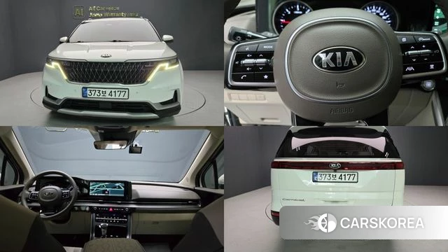 Kia Carnival 4th generation 2021 Белый из Кореи