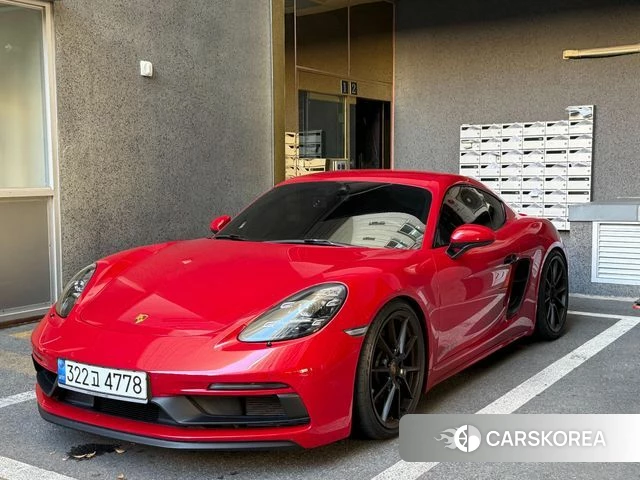 Porsche 718 Cayman 2022 Красный из Кореи