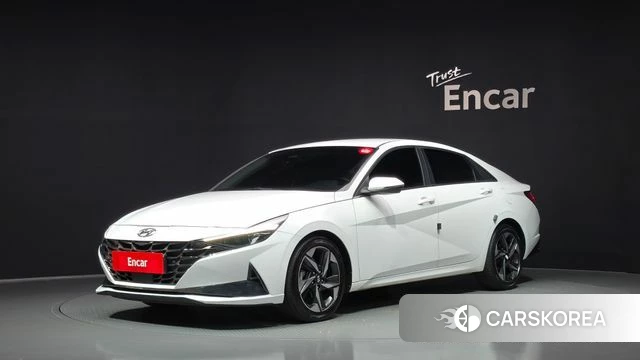 Hyundai Avante (CN7) 2020 Белый из Кореи