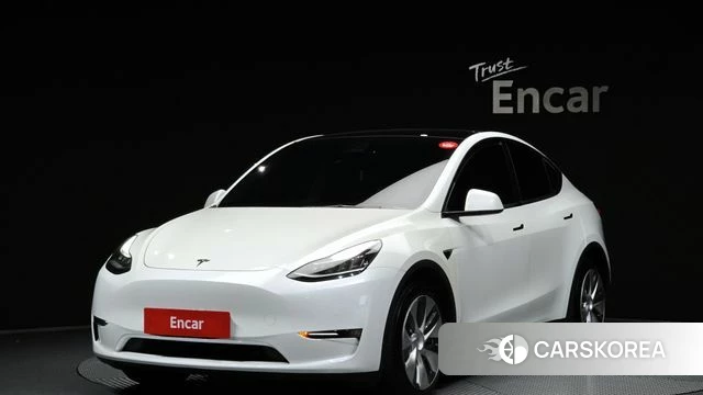 Tesla Model Y 2021 Белый из Кореи
