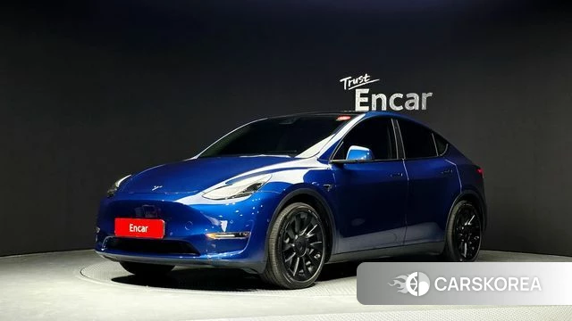 Tesla Model Y 2021 Синий из Кореи