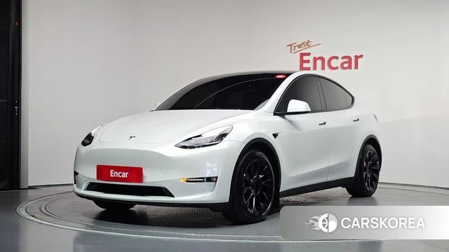 Tesla Model Y 2022 Белый из Кореи