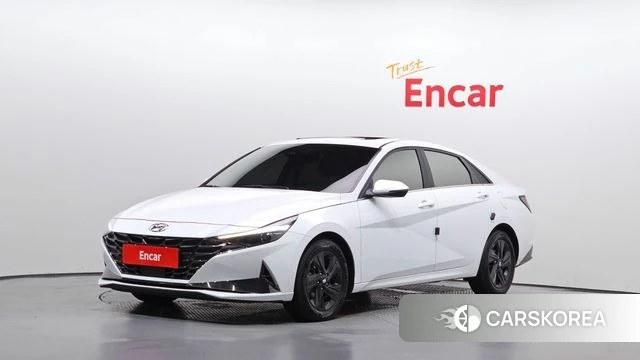 Hyundai Avante (CN7) 2021 Белый из Кореи