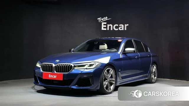 BMW 5 Series (G30) 2021 Синий из Кореи