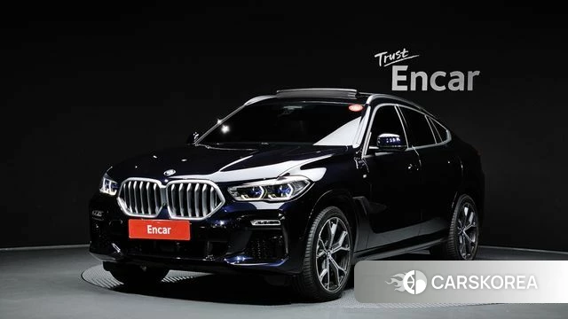BMW X6 (G06) 2021 Черный из Кореи