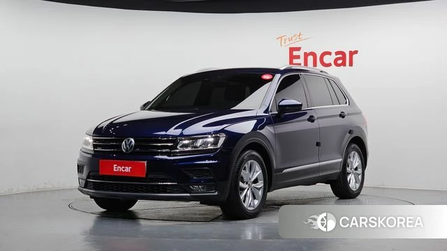 Volkswagen Tiguan second Generation 2018 Синий из Кореи