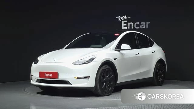 Tesla Model Y 2021 Белый из Кореи