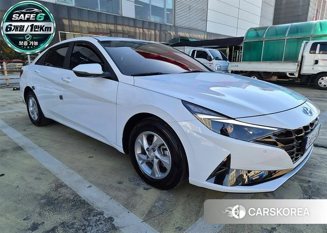 Hyundai Avante (CN7) 2021 Белый из Кореи