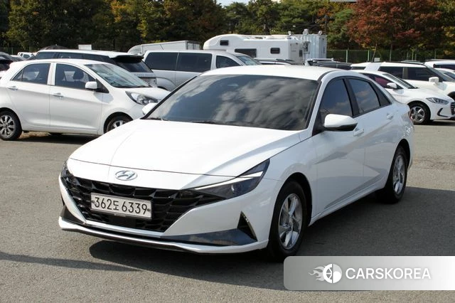 Hyundai Avante (CN7) 2020 Белый из Кореи