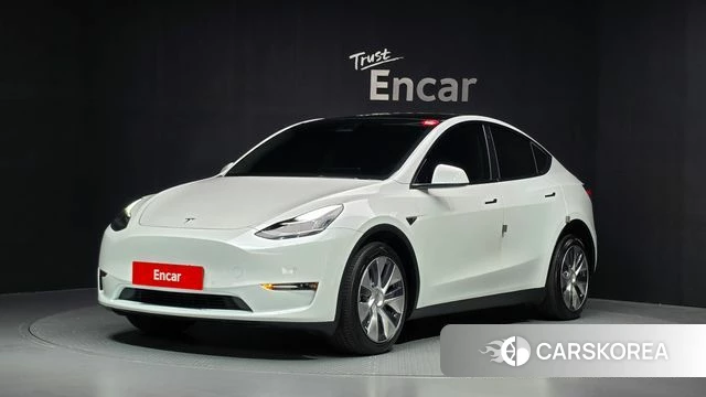 Tesla Model Y 2022 Белый из Кореи