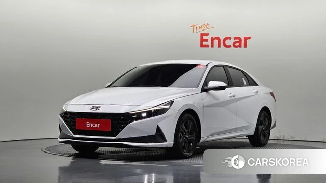 Hyundai Avante (CN7) 2022 Белый из Кореи