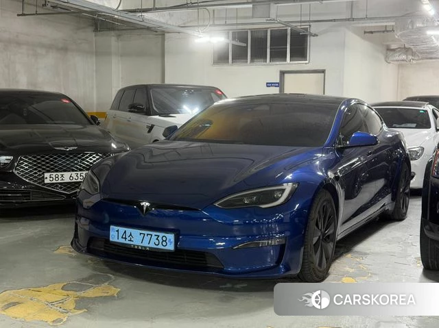 Tesla Model S 2023 Синий из Кореи