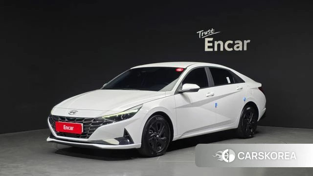 Hyundai Avante (CN7) 2023 Белый из Кореи