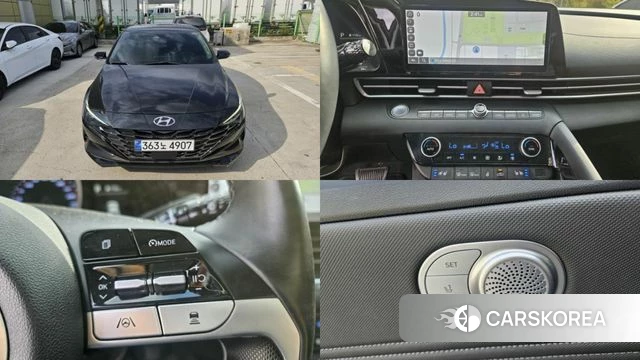 Hyundai Avante (CN7) 2022 Черный из Кореи