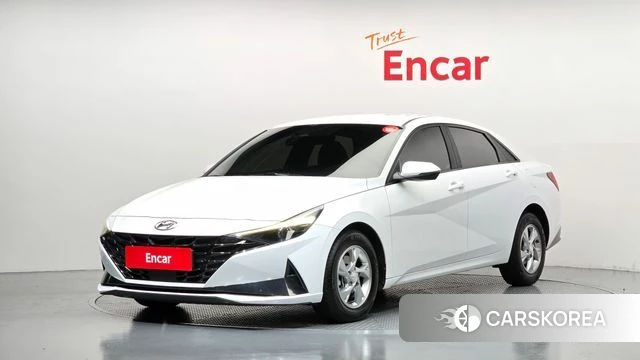 Hyundai Avante (CN7) 2021 Белый из Кореи