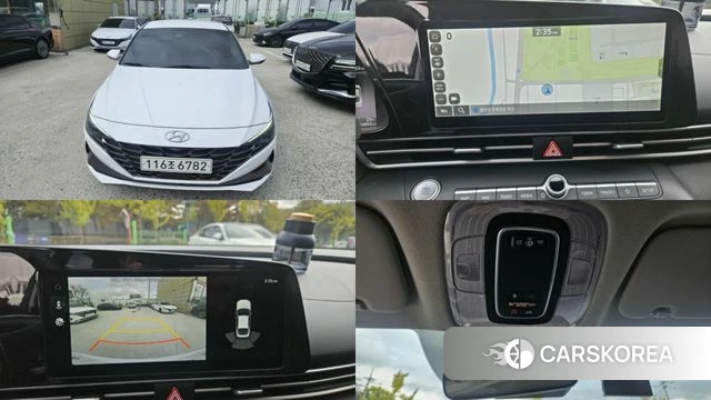 Hyundai Avante (CN7) 2021 Белый из Кореи